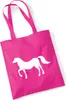 Huuraa Jutebeutel Pferd Silhouette 10 Liter Fuchsia Produktbild-Vorschau 1