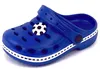 Kinder Clogs Gartenclogs Hausschuhe Sandalen Fußball Blau Produktbild-Vorschau 3