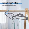 Kleiderbügel Samt 50er Set – Samtbügel grau - rutschfest Produktbild-Vorschau 4