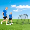 HOMCOM Fußball Rebounder Kickback Tor Rückprallwand Netz Produktbild-Vorschau 2