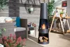 Buschbeck Stahlofen Skyline, schwarz lackierter Stahl, 150 Produktbild-Vorschau 2
