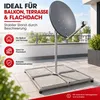 PremiumX Balkonständer 4x 50x50 Stahl Holland 1m Mast SAT Produktbild-Vorschau 2