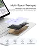 Exploded view of a keyboard with a trackpad, showing its layers and demonstrating gestures. Anteprima dell’immagine prodotto