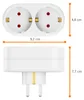ORSEM 5x Mehrfachsteckdose Schutzkontakt Steckdosenadapter Produktbild-Vorschau 7