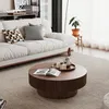 75 cm runder Couchtisch mit Stauraum, moderner Couchtisch Produktbild-Vorschau 5