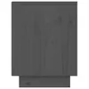 vidaXL Nachttische 2 Stk. Grau 40x30x40 cm Massivholz Produktbild-Vorschau 7
