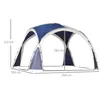 Tenda a cupola Outsunny, 6-8 persone, padiglione da Anteprima dell’immagine prodotto 3