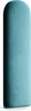 A teal-colored, oval-shaped upholstered panel shown from the front against a white background. Anteprima dell’immagine prodotto