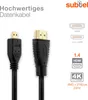 Micro HDMI Type D Kabel 3m kompatibel mit Canon EOS M6 M50 Produktbild-Vorschau 2