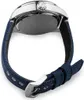 A close-up side view of a watch with a blue fabric strap and silver buckle. Náhľad obrázku produktu