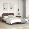 Bettgestell mit LED ohne Matratze "Zadar" Braun 120x200 cm Produktbild-Vorschau 5