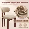 COLAMY 2er-Set Esszimmerstühle aus Chenille, braunes Produktbild-Vorschau 8
