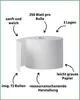 Toilettenpapier, 3-lagig, 72 Rollen x 250 Blatt, 100% Produktbild-Vorschau 3