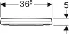 A technical drawing with dimensions of a product. Produktbild-Vorschau