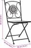 vidaXL Sedia bistrot a mosaico 2 pz. Grigio Anteprima dell’immagine prodotto 12