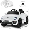 COSTWAY VW Beetle 12V elektrické autíčko pre deti, s Náhľad obrázku produktu 7