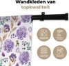 MuchoWow® Wandteppich Wandbehang Blumen - Rosen - Muster Produktbild-Vorschau 3