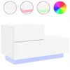 Comodino vidaXL con luci a LED, bianco, 70x36x40,5 cm Anteprima dell’immagine prodotto 2