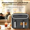 Friteuse Sans Huile Air Fryer 2 Compartiments 10l XXL, Voir les images du produit 7