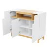 Merax Sideboard mit 3 Türen und 1 offenes Fach, Kommode in Produktbild-Vorschau 11
