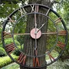 Gartenuhr Outdoor Gartenwanduhr Große römische Ziffer Produktbild-Vorschau 1