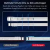 Diagrams showing the slim profile of a phone case with and without a bumper, and a comparison of the phone edge with and without a bumper. Náhľad obrázku produktu