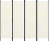 vidaXL Divisorio 4 pezzi bianco crema 200x180 cm - Divisori Anteprima dell’immagine prodotto 8