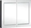 vidaXL LED zrcadlová skříňka do koupelny 80x12,2x68 cm Náhled obrázku produktu 3