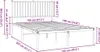 vidaXL Bettgestell mit Kopfteil Metall Schwarz 120x190 cm Produktbild-Vorschau 7