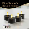 Meisterhome® XXL LED tea lights set di 4 - Candele senza Anteprima dell’immagine prodotto 2