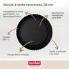 Forma na ovocný koláč čierna metalíza, Ø 28 cm Náhľad obrázku produktu 4