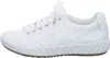 A white leather sneaker with white laces is shown from the side against a white background. Náhled obrázku produktu