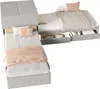 Letto angolare Sweiko, due letti singoli con letto Anteprima dell’immagine prodotto 10
