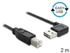 DELOCK Easy USB Kabel A 90° -> B St/St 2.00m schwarz Produktbild-Vorschau 5