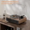 Walnuss Bluetooth-Plattenspieler Turntables mit 4 Produktbild-Vorschau 3