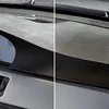 A split image showing a car's interior dashboard, with the left side appearing dusty and dull, and the right side appearing clean and shiny. Produktbild-Vorschau