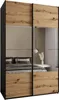 MEBLE KRYSPOL LUX 4 Schrank - 245,5x150x64cm - Schwarz, Produktbild-Vorschau 1