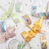 Sada 12 rolí washi pásky, roztomilé vzory so zlatými Náhľad obrázku produktu 7