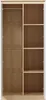 An open wardrobe with a hanging rail and shelves. Produktbild-Vorschau