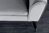 Design Sitzbank SCARLETT 90cm grau silber Samt Produktbild-Vorschau 10