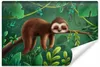 Dětská fototapeta Roztomilý líný les 180x120cm Náhled obrázku produktu 1