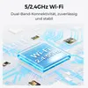 Abstract digital illustration of Wi-Fi connectivity with circuit board elements and small images embedded. Produktbild-Vorschau