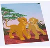 Crystal Art Card Simba &  Nala 18x18cm Produktbild-Vorschau 1