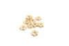 A pile of small, beige, square-shaped plant holders on a white background. Náhled obrázku produktu