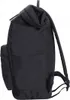 A black backpack shown from the side. Produktbild-Vorschau