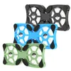 Three laptop cooling pads in different colors stacked on top of each other against a white background. Podgląd zdjęcia produktu