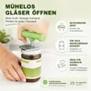 Twist-Open Glasöffner verstellbar Deckelöffner Edelstahl Produktbild-Vorschau 2