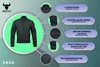 BULLDT Motorradjacke kurze Jacke Schwarz Grün Orange Produktbild-Vorschau 8