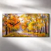 Dekor Leinwand Uhr Wandbilder 60x30 Gemälde Abstrakte Wald Produktbild-Vorschau 2
