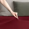 Prześcieradło na gumce AMBER jersey 240x220 bordowe Podgląd zdjęcia produktu 4